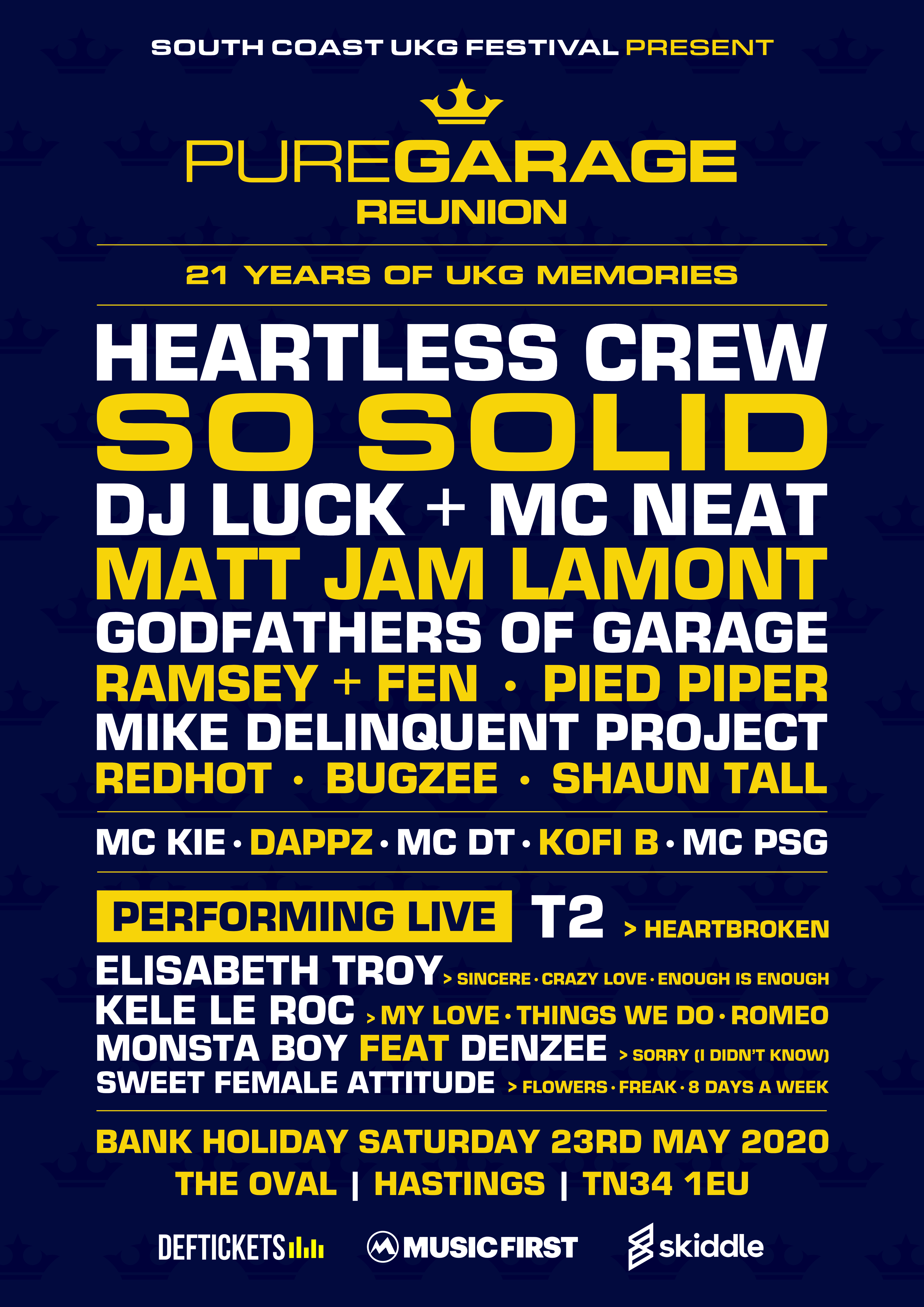 Buy Tickets For Pure Garage South Coast Ukg Festival Deftickets